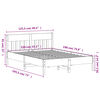 vidaXL Cadre de lit sans matelas 120x190 cm bois de pin massif