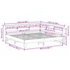 vidaXL Lit biblioth&egrave;que sans matelas 200x200 cm bois massif de pin