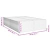 vidaXL Cadre de lit sans matelas taupe 140x200 cm tissu