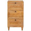 vidaXL Buffet avec tiroir Marron clair 33,5 x 40 x 75 cm