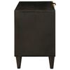 vidaXL Meuble TV Noir et or 80 x 33 x 46 cm Bois d'ingénierie