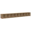 vidaXL Ensemble meuble TV 3 pcs Ch&ecirc;ne artisanal 37 x 35 x 107 cm