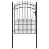 vidaXL Portail de cl&ocirc;ture avec pointes EMMEN 104 x 134,5 cm