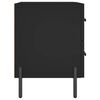 vidaXL Tables de chevet 2 pcs noir 40x35x47,5 cm bois d&rsquo;ing&eacute;nierie