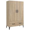 vidaXL Buffet haut Ch&ecirc;ne sonoma 70x31x115 cm Bois d'ing&eacute;nierie