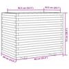 vidaXL Jardini&egrave;re blanc 90x60x72 cm bois de pin massif