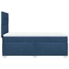 vidaXL Sommier &agrave; lattes de lit avec matelas Bleu 80x200 cm Tissu