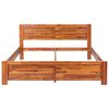 vidaXL Cadre de lit Bois d'acacia massif 160x200 cm