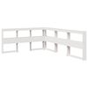 vidaXL Lit biblioth&egrave;que sans matelas blanc 140x200 cm bois pin massif