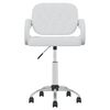 vidaXL Chaises pivotantes &agrave; manger lot de 4 blanc similicuir