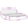 vidaXL Lit avec matelas gris clair 200x200 cm velours