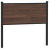 vidaXL T&ecirc;te de lit de remplacement ch&ecirc;ne marron 100 cm bois d'ing&eacute;nierie et acier