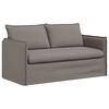 vidaXL Canap&eacute; 140cm 2 pcs Taupe M&eacute;tал