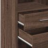 vidaXL Buffet haut ch&ecirc;ne marron 40x42,5x124 cm bois d'ing&eacute;nierie