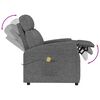 vidaXL Fauteuil de massage Gris fonc&eacute; Tissu