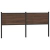 vidaXL T&ecirc;te de lit de remplacement ch&ecirc;ne marron 180 cm bois d'ing&eacute;nierie et acier