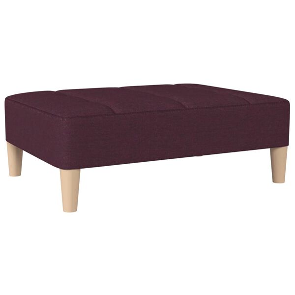 vidaXL Repose-pied Violet 78x56x32 cm Tissu