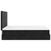vidaXL Cadre de lit ottoman avec matelas noir 140x190 cm velours