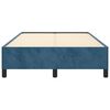 vidaXL Cadre de lit sans matelas bleu foncé 120x200 cm velours