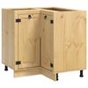 vidaXL Armoire SKI Brun Miel 80 x 80 x 81 cm Pin massif