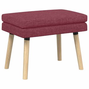 vidaXL Banc &agrave; double couche Bordeaux 60 x 40 x 46 cm Tissu