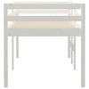 vidaXL Lit haut sans matelas blanc 80x200 cm bois de pin massif