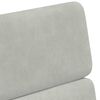 vidaXL Chaises de Salle &agrave; Manger avec Roues 2 pcs Gris clair Velours