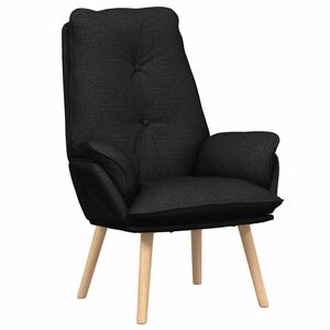 vidaXL fauteuil Noir 69 x 74 x 93 cm Tissu Sherpa