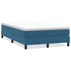 vidaXL Sommier &agrave; lattes de lit sans matelas bleu fonc&eacute; 120x220cm