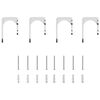 vidaXL Kit fixation porte coulissante 200 cm Acier inoxydable Argent&eacute;