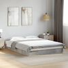 vidaXL Cadre de lit sans matelas gris b&eacute;ton 120x190 cm