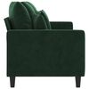 vidaXL Canap&eacute; &agrave; 3 places Vert fonc&eacute; 180 cm Velours