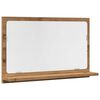 VidaXL Armoire &agrave; miroir de salle de bain ch&ecirc;ne artisanal 60x11x37 cm