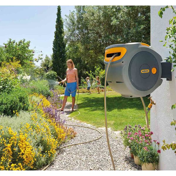 Hozelock Enrouleur de tuyau mural avec tuyau de 30 m Auto Reel