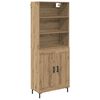 vidaXL Haut Armoire Ch&ecirc;ne artisanal 69,5 x 34 x 180 cm