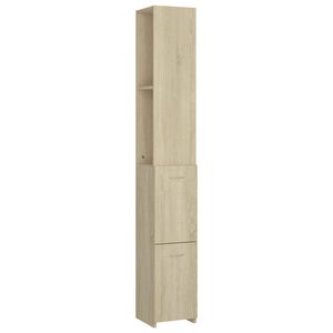vidaXL Armoire salle de bain ch&ecirc;ne sonoma 25x26,5x170 cm