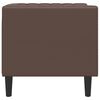 vidaXL Fauteuil Chesterfield marron similicuir
