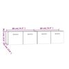 vidaXL Armoires murales 2 pcs Blanc 80x35x36,5 cm Bois d'ing&eacute;nierie