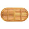 vidaXL Plateau de table Huile Naturelle 110 x 55 x 2 cm