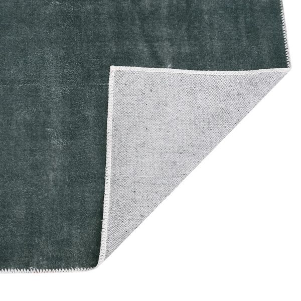 vidaXL Tapis lavable pliable Gris 140x200 cm Polyester