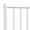 vidaXL T&ecirc;te de lit m&eacute;tal blanc 100 cm