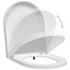 vidaXL Si&egrave;ge de toilette Blanc 48 x 36,5 x 4,5 cm Polypropyl&egrave;ne