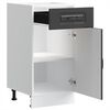 vidaXL Armoire de cuisine Kalmar noir bois d'ing&eacute;nierie