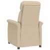 vidaXL Fauteuil inclinable Cr&egrave;me Similicuir daim