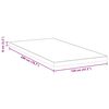 vidaXL Surmatelas Blanc 120 x 200 cm Tissu jacquard
