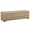 vidaXL Bo&icirc;te de rangement 120 cm Rotin naturel kubu et manguier solide