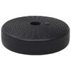 vidaXL Socle de parasol Rempli de sable/d'eau 24 L Noir