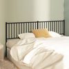 vidaXL T&ecirc;te de lit de remplacement m&eacute;tal noir 193 cm