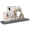 vidaXL &Eacute;tag&egrave;re murale flottante Gris brillant 90x23,5x3,8 cm MDF