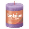 Bolsius Bougies pilier rustiques Shine 4 pcs 80x68 mm Violet vibrant